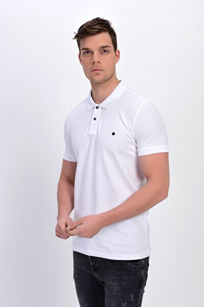 Poloshirt - Weiß - Slim Fit