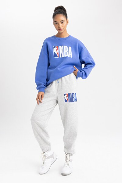 Mor Erkek DeFactoFit NBA Los Angeles Lakers Oversize Fit Kapüşonlu  Sweatshirt 2657405 | DeFacto