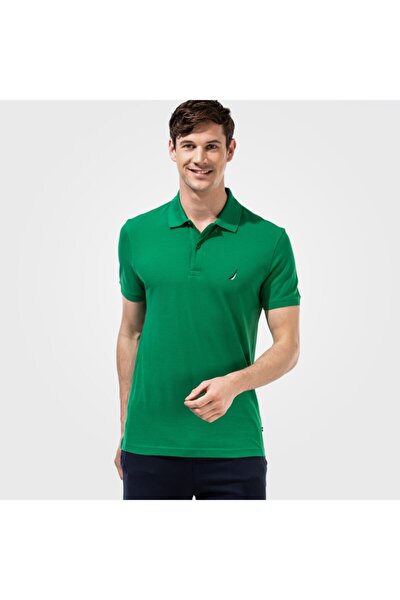 Unisex Slim Fit Yeşil   Polo Yaka T-Shirt KC0100T