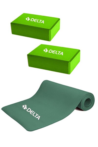 Delta 10 Mm Taşıma Askılı Pilates Minderi 3'lü Pilates Bandı 3'lü Squat  Bant Egzersiz Direnç Lastiği