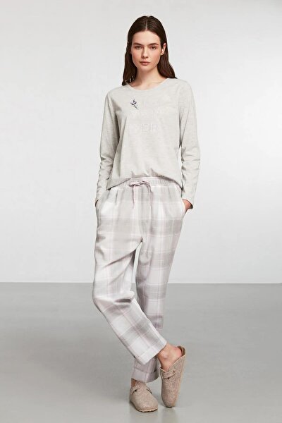 Catherines Combed Cotton Mood Soft Textured Women's Capri Pajama Set Home  Clothing 9237 - Trendyol