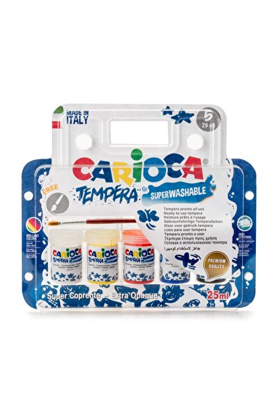 Carioca Tempera Yıkanabilir Sulu Boya Seti 6 Renk X 250 ml. Fiyatı