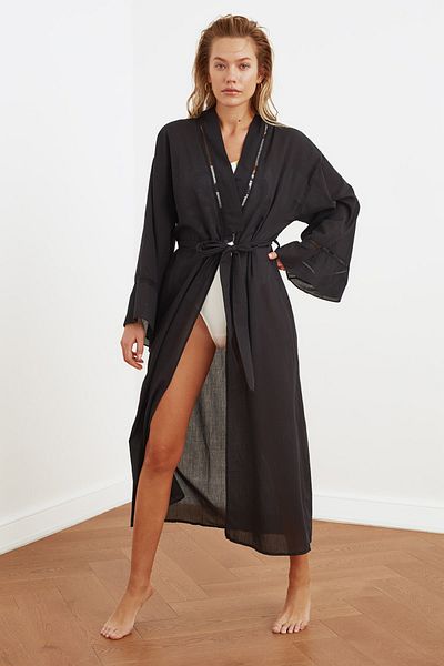 Kimono & Kaftan - Schwarz - Regular Fit
