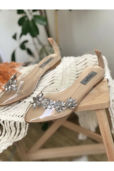 Laurels Krem Tas Detayli Kadin Babet Fiyati Yorumlari Trendyol