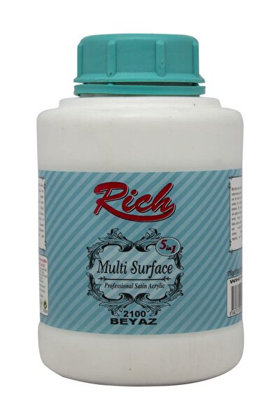 rich beyaz multi surface akrilik boya 3 5kg 2100 fiyati yorumlari trendyol