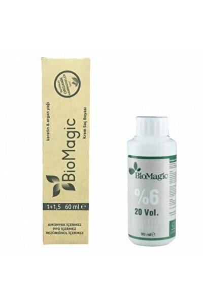 biomagic keratin ve arganli amonyaksiz dogal sac boyasi 7 72 kullu kumral 60 ml boya ve oksidan fiyati yorumlari trendyol