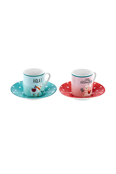 Karaca Fancy Cat 2-Person Coffee Cup Set — Aladdin