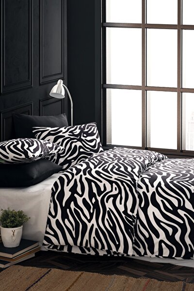 Ceyiz Diyari Zebra Desen Siyah Beyaz Cift Kisilik Nevresim Seti Fiyati Yorumlari Trendyol