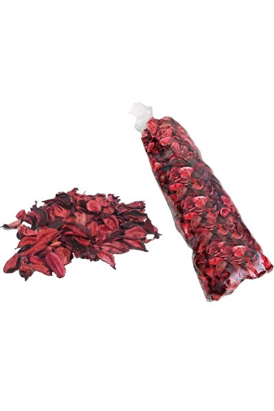 100 Gram Kokulu Dekoratif Masa Süsleme Gerçek Isparta Kırmızı Gül Kurusu Yaprağı Romantik Süs