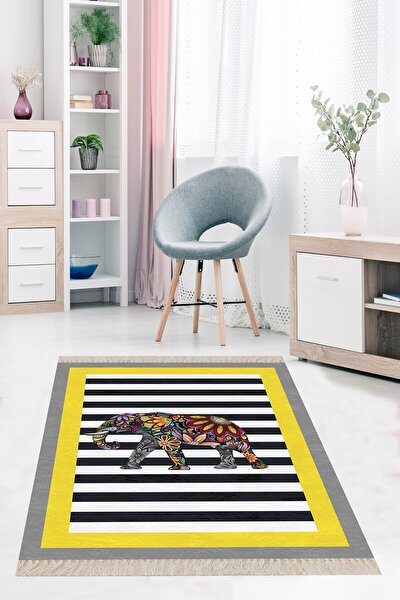 on the clouds fil desenli etnik dijital baski yikanabilir modern salon filli hali ve yolluk pembe fiyati yorumlari trendyol