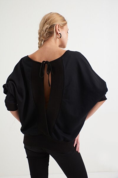 Sweatshirt - Black - Regular fit
