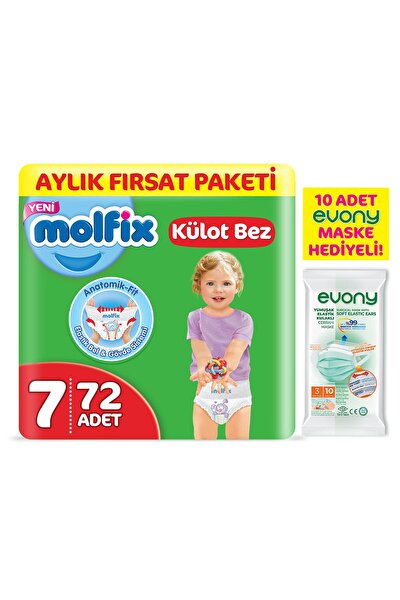 molfix kulot bez 7 beden xx large aylik firsat paketi 72 adet fiyati yorumlari trendyol