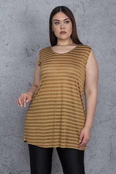 Plus Size Blouse - Yellow - Relaxed fit