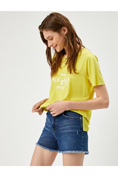 T-Shirt - Gelb - Regular Fit