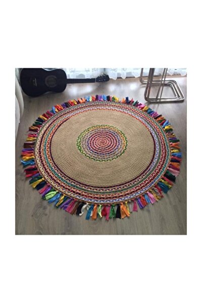 nazliteks jut kilim 120x120 el orgusu hasir hali yolluk fiyati yorumlari trendyol