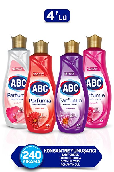 abc parfumia gizemli lotus konsantre yumusatici 1440 ml 4 lu seti fiyati yorumlari trendyol