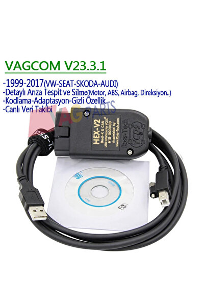 VAG-ORJINAL Obdshop34 Vag Com Vcds ( Vagcom ) Gizli Özellik Ve Arıza Tespit  Kablosu Fiyatı, Yorumları - Trendyol