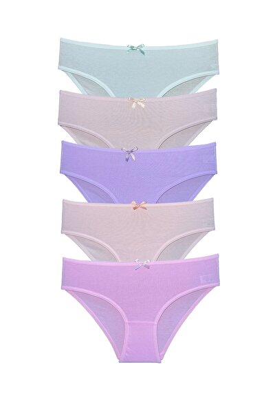 ALYA UNDERWEAR Girls - Garson Cotton Fabric Colorful Slip Panties 5 Pack. -  Trendyol