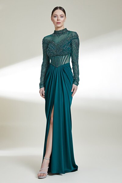 SHERRI HILL Abiye Elbise 51885 K rm z Fiyat Yorumlar Trendyol