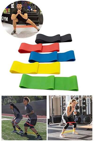 Delta 3 'lü Pilates Bandı Plates Egzersiz Direnç Lastiği Seti (UÇ