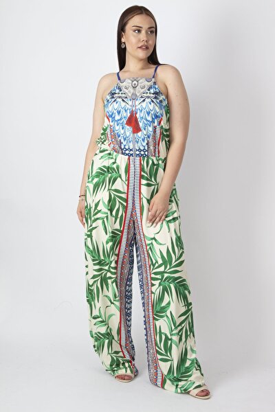 Plus Size Jumpsuit - Multi-color - Regular fit