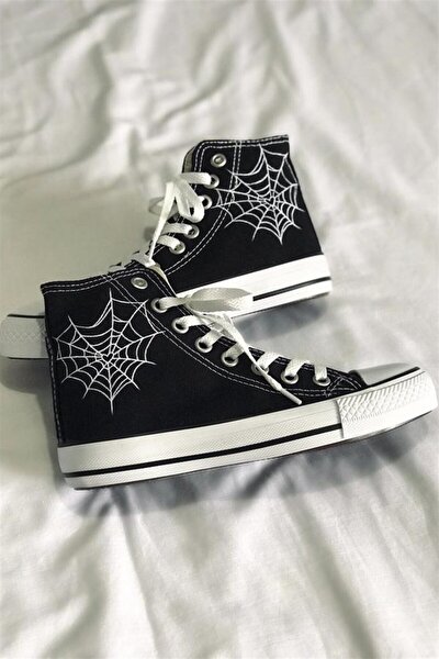 Gofeel Heart Spider Web Kanvas Chuck Taylor Converse Bask l