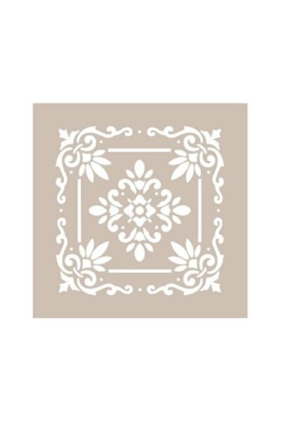 Stencil XL vintage Maison Riffard Cadence 45 x 45 cm - Alicia Designart