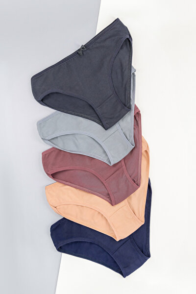 ALYA UNDERWEAR Girls - Garson Cotton Fabric Colorful Slip Panties 5 Pack.  P14 - Trendyol
