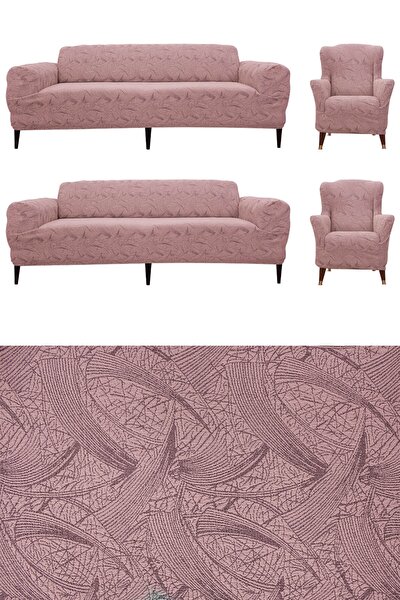 F Faiend Strec Lastikli Esnek Yikanabilir Pamuklu Divan Desen 3 3 1 1 Jakarli Koltuk Ortusu Koltuk Kilifi Fiyati Yorumlari Trendyol