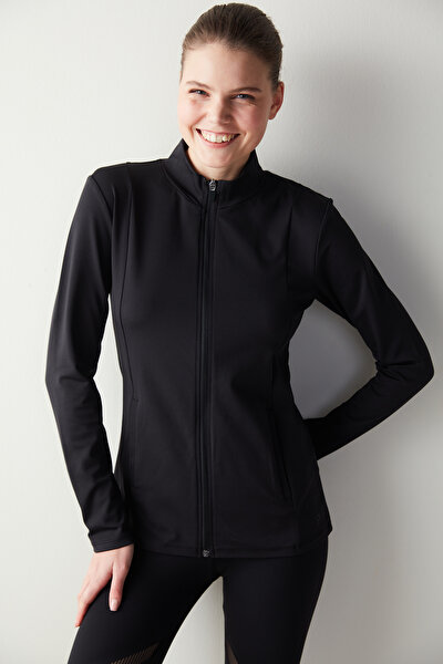 Nike Yoga Dri-Fit Luxe Fitted Full-Zip Kadın Ceket Siyah Fiyatı, Yorumları  - Trendyol