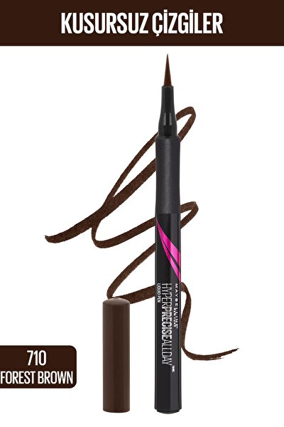 Kahverengi Likit Eyeliner - Hyper Precise All Day Liquid Eyeliner Brown 3600531047795