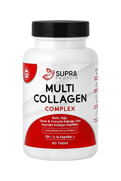 Multi Collagen Complex 60 Tablet- 5 Tip Kolajen Karışımı + Hyaluronik Asit & Vitamin C