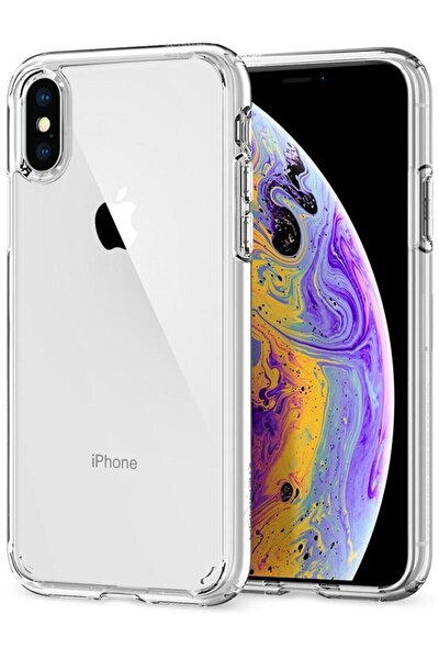 Iphone Xs Max Kılıf Şeffaf Hibrit Silikon Esnek Tam Koruma
