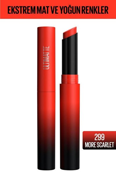 Color Sensational Ultimatte Mat Ruj- 299 More Scarlet Kırmızı