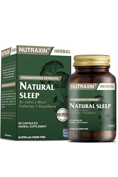 nutraxin naturel sleep uyku duzenleyici bitkisel hap 60 kapsul fiyati yorumlari trendyol