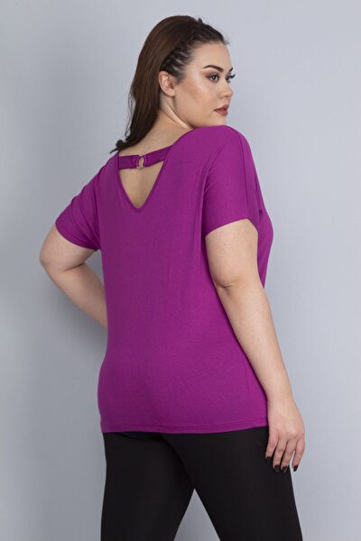 Plus Size Tunic - Purple - Relaxed fit