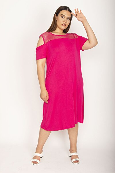 Plus Size Dress - Pink - Basic