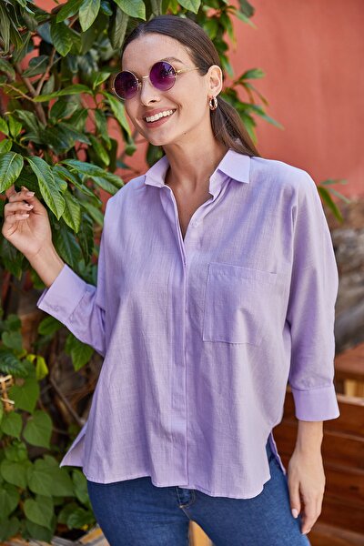Hemd - Lila - Oversized