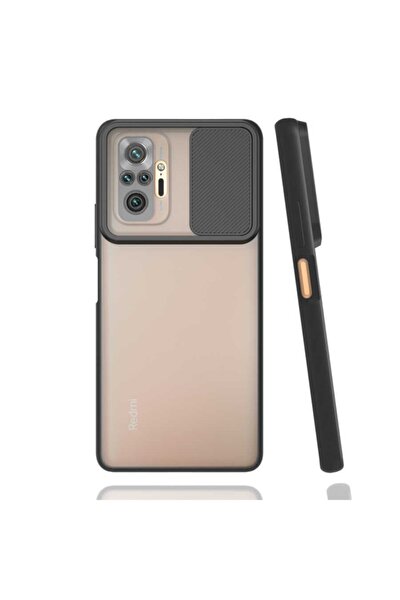 Coverstation Redmi Note 10 Pro Kılıf Slayt Kaydırmalı Kılıf Kamera Korumalı Renkli Silikon Kılıf