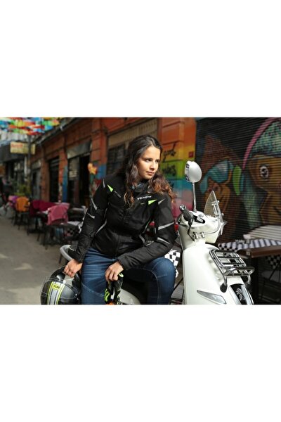 City Cordura Kadın Full File Motosiklet Montu