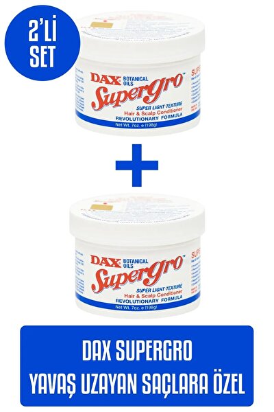 Dax Supergro Yavas Uzayan Saclara Ozel Sac Bakim Yagi 198 G X 2 Li Set Trendyol
