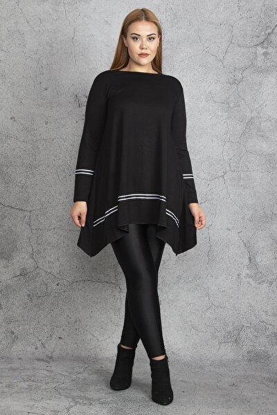 Plus Size Tunic - Black - Oversize