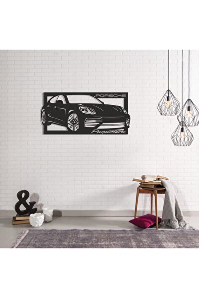 Porsche Panamera - Ahşap Tablo - Ahşap Duvar Dekorasyonu