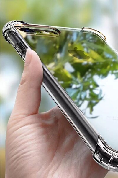 Iphone X Xs Uyumlu Clear Airbag 4 Köşeli Darbe Emicili Kenar Korumalı Kapak - Şeffaf