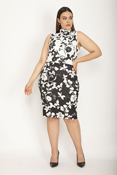 Plus Size Dress - Multi-color - Bodycon