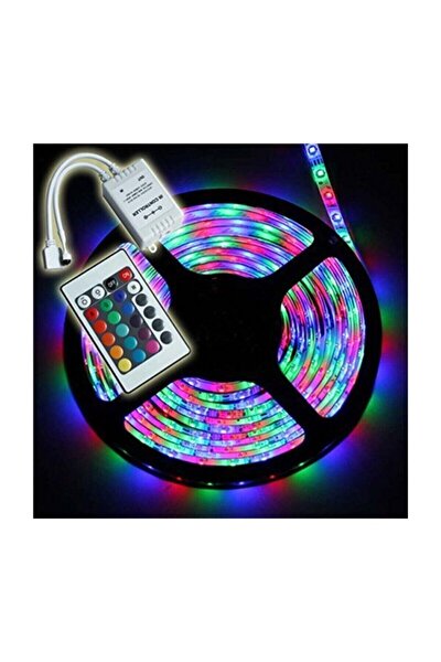 led lamp serit led rgb 10 metre 44 tuslu kumandali 20 renk ic mekan tak calistir double pcb fiyati yorumlari trendyol