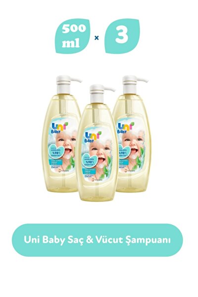 Uni Baby Sac Ve Vucut Sampuan 700 Ml 3 Lu Fiyati Yorumlari Trendyol