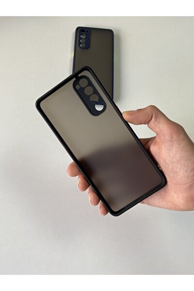 Microstore Reno 4 Pro Uyumlu Buzlu Görünümlü Tuşları Renkli Mika Kılıf