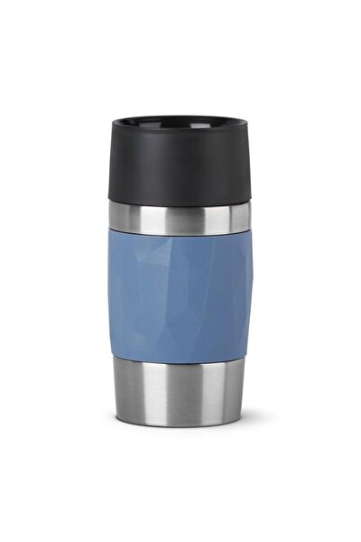 Tefal Travel Mug K3082114, Termosmugg, Blå, 0,36L, Diskmaskinssäker, Temperatur Bevarande, 100% Läckagesäker