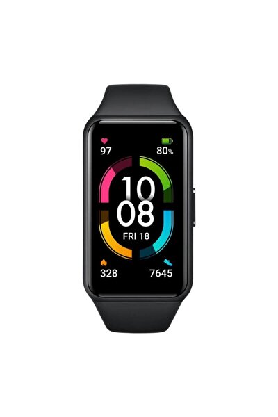 Band 6 Spor Saat 1.47" Amoled Ekran Meteor Siyah Akıllı Bileklik